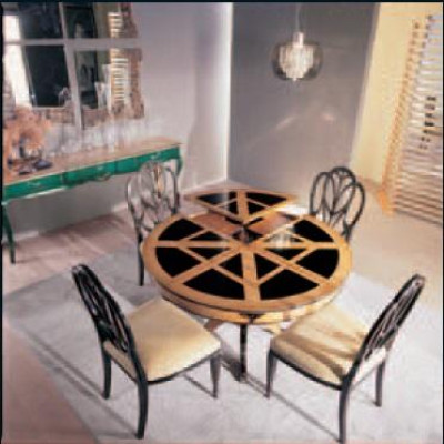 Muebles de comedor de estilo antiguo Mesa de comedor italiana Mesas de madera Mesas redondas