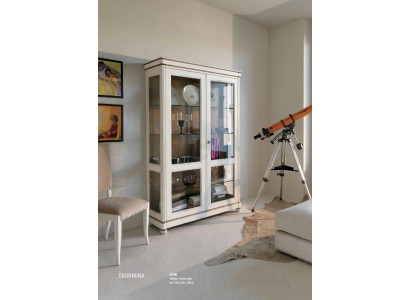Masivo gabinete de vidrio de vitrina de madera, gabinete de vidrio de madera maciza, mueble de sala de estar buffet.