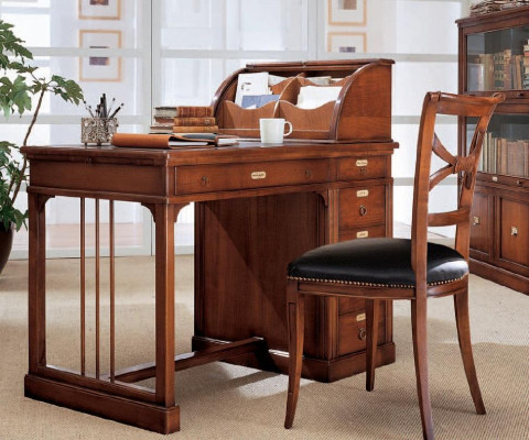 Escritorio de madera maciza italiano Muebles de oficina Mesa de oficina Amueblar Muebles Mesas Nuevo