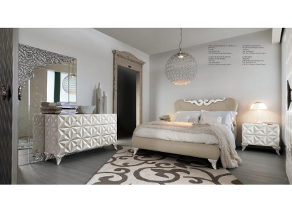 Espejo de pared de madera clásico diseño rectangular espejo plateado dormitorio nuevo.