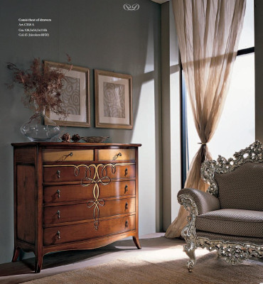 Cómoda clásica estilo buffet de madera nueva de lujo en estilo italiano.