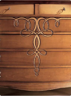 Cómoda clásica estilo buffet de madera nueva de lujo en estilo italiano.