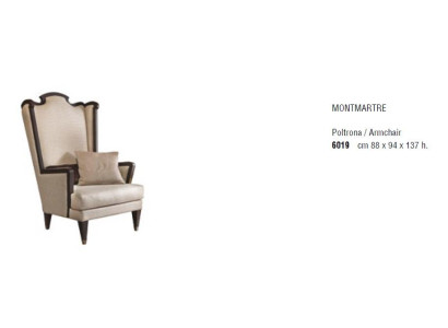 Sillón diseño butaca italiana de tela de un solo asiento