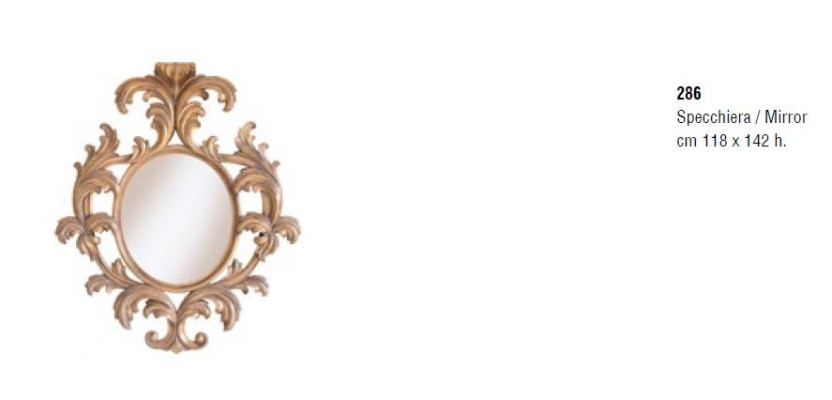 Bizzotto Gold espejo de pared, espejo antiguo italiano, espejo, muebles de salón