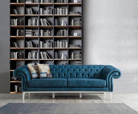 Sofás tapizados de 3 plazas estilo moderno para salón, sofás-cama, muebles de diseñador.