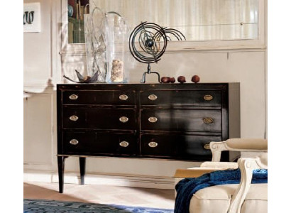 Cómoda aparador aparador marrón Aparadores de madera maciza Armario Muebles Cómodas