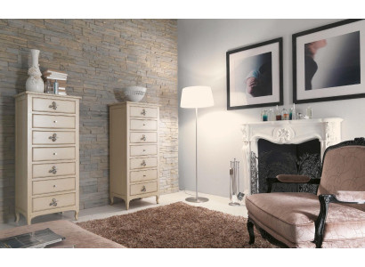 Cómoda aparador Sideboard blanco Aparadores Madera maciza Armario Muebles Cómodas