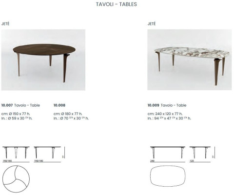Mesa de comedor diseño muebles italianos mesa de comedor mesa de cocina Bizzotto Nuevo