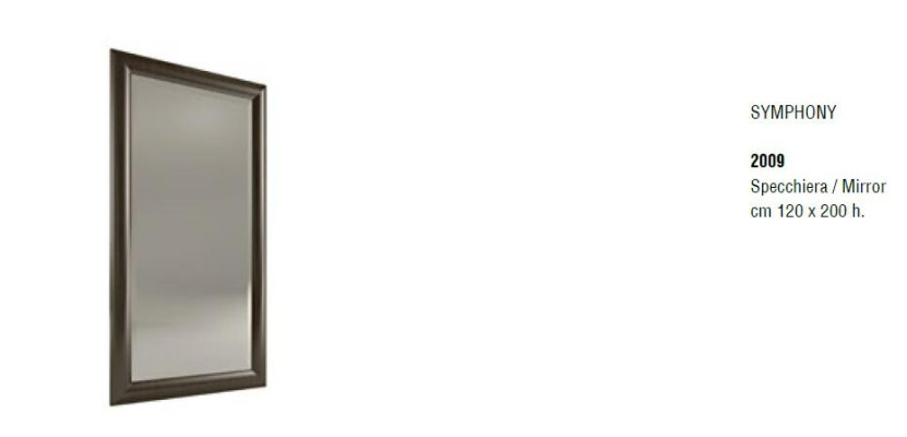 Espejo de diseño clásico Espejo de pared italiano Espejo de pie de madera de pared Italiano Nuevo
