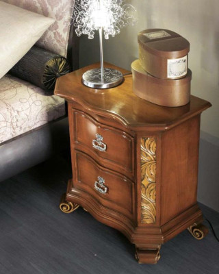 Diseño de mesita de noche, mesa auxiliar, dormitorio, madera, consolas de lujo, nuevo.