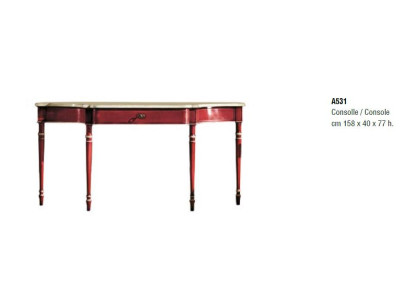 Consola Mesa Consolas Mesas Muebles Consola de madera Teléfono Auxiliar Italiano