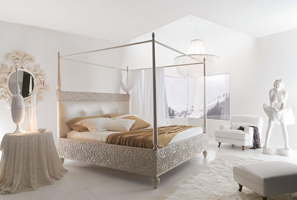 Espejo plegable clásico Mesa de maquillaje Espejo diseñador de muebles italianos 286