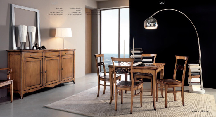 Mesas de madera maciza Mesa Nueva Mesa de lujo Muebles de diseño italiano Adorno
