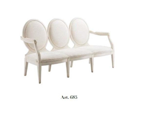 Banco acolchado Banco Banco Banco Muebles de asiento Sofá de diseño Tela de tela Sofá relax 185cm