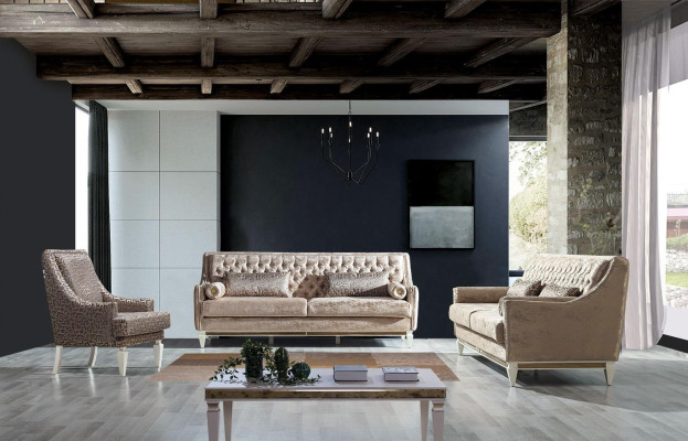 Sillón de salón marrón diseñador de hotel de una plaza muebles de salón