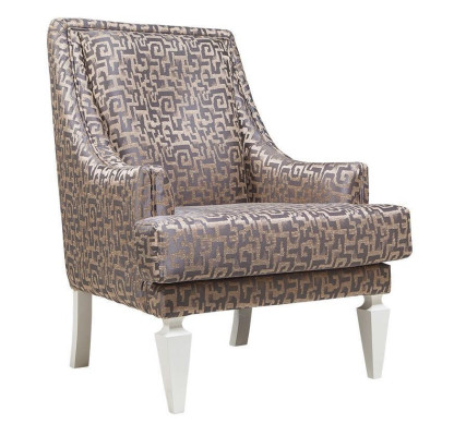 Sillón de salón marrón diseñador de hotel de una plaza muebles de salón