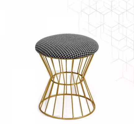 Taburete Reposapiés Cubo Muebles de lujo Diseño Estilo Salón Club Tela