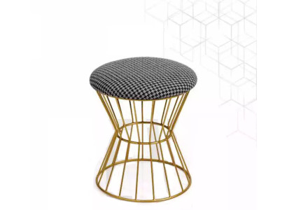 Taburete Reposapiés Cubo Muebles de lujo Diseño Estilo Salón Club Tela