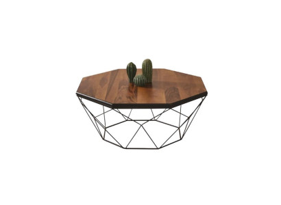 Mesa de centro Mesa auxiliar Café Marrón Sala de estar Mesa de diseño de madera