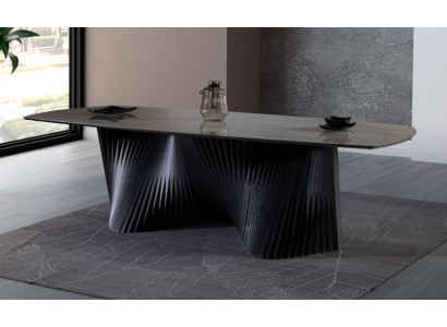 Mesa de comedor Mesa de cocina Comedor Madera Negro Mesa de lujo