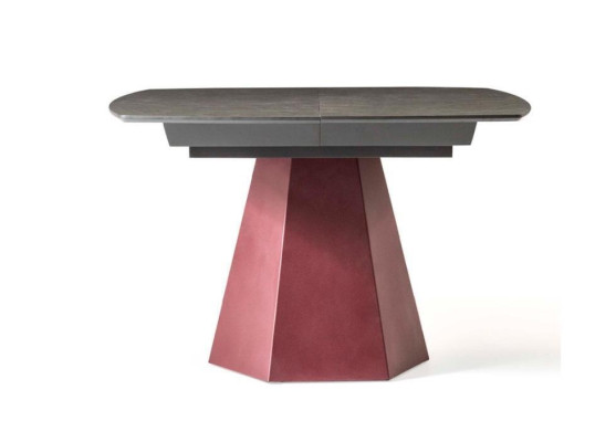 Mesa de comedor extensible Mesa de cocina de diseño de lujo de madera gris