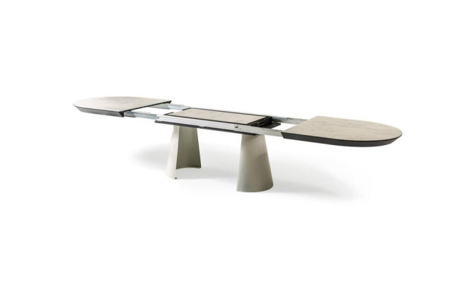 Gran mesa de comedor mesa blanca mesa de cocina comedor mesa de madera.