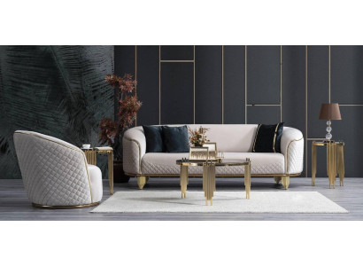 Conjunto de sofás de 2 piezas, sofá de salón de 3 plazas, sillón diseño moderno sofá