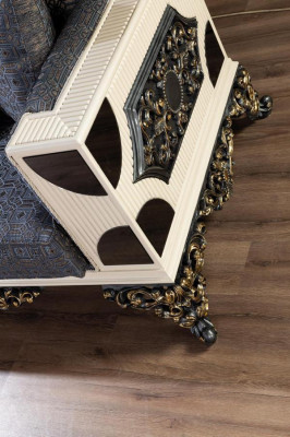 Sofá de lujo de 3 plazas tapizado en tela para sala de estar, diseño clásico, sofás acolchados, nuevo.