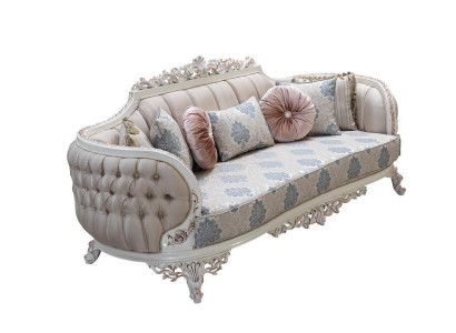 Chesterfield sofá de 3 plazas Diseñador Sofá de lujo Tela de sofás Sofás de lujo Tela Nueva