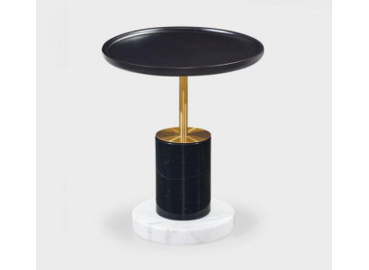Mesa de café redonda de diseñador, mesas auxiliares de lujo, mesa de sala de estar, muebles.