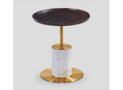 Diseñador Mesa de café blanca Mesa auxiliar de lujo Muebles elegantes Mesa