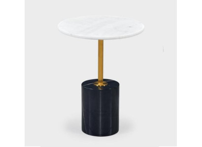 Mesa auxiliar negra de lujo para la sala de estar Mesita redonda de la bandeja Forma nueva