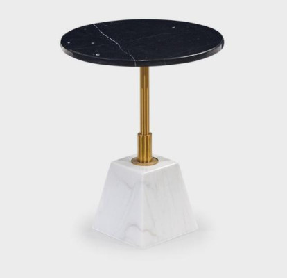 Mesa auxiliar de alta calidad Elegantes mesas de salón Mesa de centro de mármol