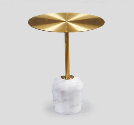 Mesa de café redonda de alta calidad, mesa auxiliar, mesa de diseño para salón nueva.