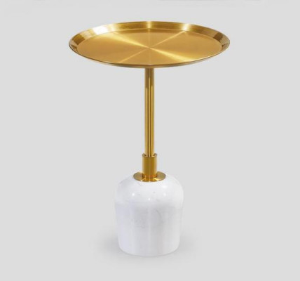 Mesa de café redonda con estilo, de alta calidad. Mesa auxiliar de diseño nueva.