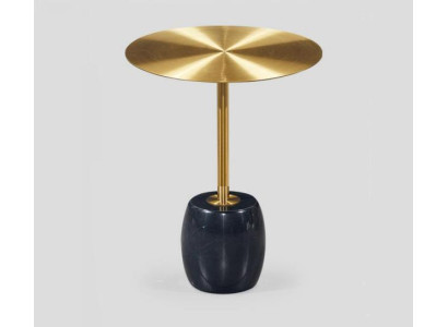 Mesa de centro dorada y negra diseñador salón elegante mesas auxiliares
