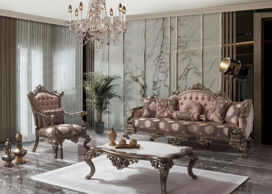 Sofá Conjunto de sofá de tres plazas Sillón Sofá Set Beige Sofá tapizado