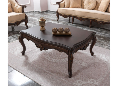 Mesa de centro Mesa auxiliar Consola de madera marrónrefixerimiento
