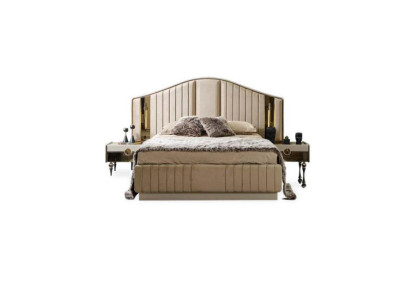 Cama de lujo diseño de estilo italiano Muebles de dormitorio Camas dobles