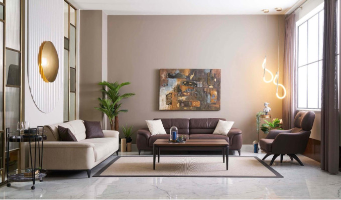 Conjunto de sofá, sofá, sillón, sofá de tela, juego de 4 piezas de sofás acolchados.