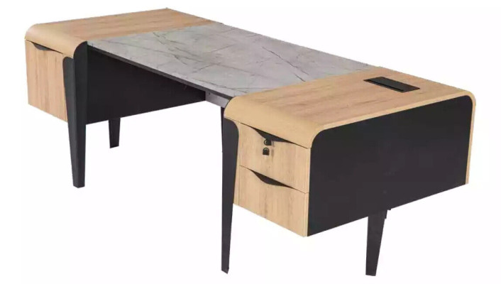 Muebles de madera Muebles de oficina Conjunto completo Escritorio Armarios Muebles