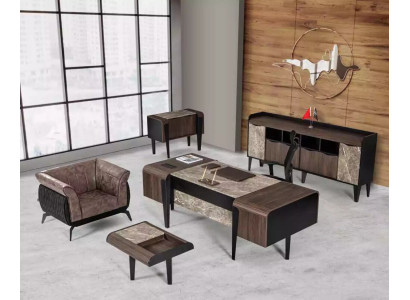 Muebles de oficina, escritorio de lujo, archivador, armario de oficina, nuevo conjunto moderno.