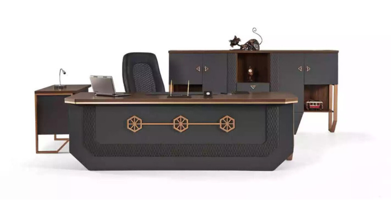 Muebles de oficina conjunto de muebles de lujo para la oficina escritorio armarios mesa de centro