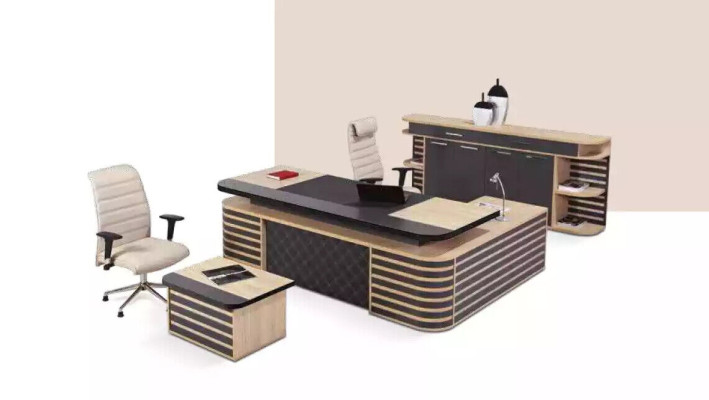 Mobiliario de oficina blanco Conjunto completo de muebles de oficina modernos