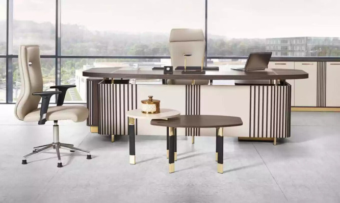 Moderno mobiliario de oficina de diseño de muebles de oficina modernos de 3 piezas.