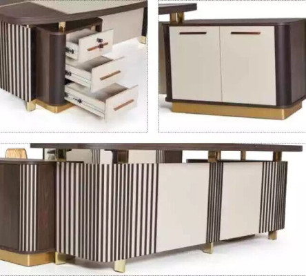 Moderno mobiliario de oficina de diseño de muebles de oficina modernos de 3 piezas.