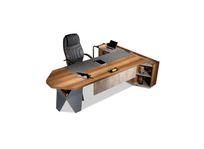 Mesa de oficina escritorio esquinero mesa de trabajo oficina madera marrón