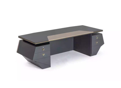 Mesa de escritorio de lujo XXL 260x100 para jefes, muebles de diseño moderno, mesas