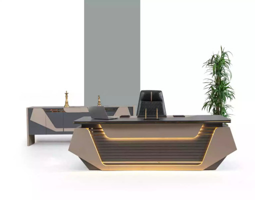 Mesa de escritorio de lujo XXL 260x100 para jefes, muebles de diseño moderno, mesas