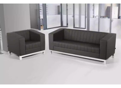 Conjunto de sofá de lujo gris de tres plazas con sillón, muebles tapizados, juego de sofá de 2 piezas.
